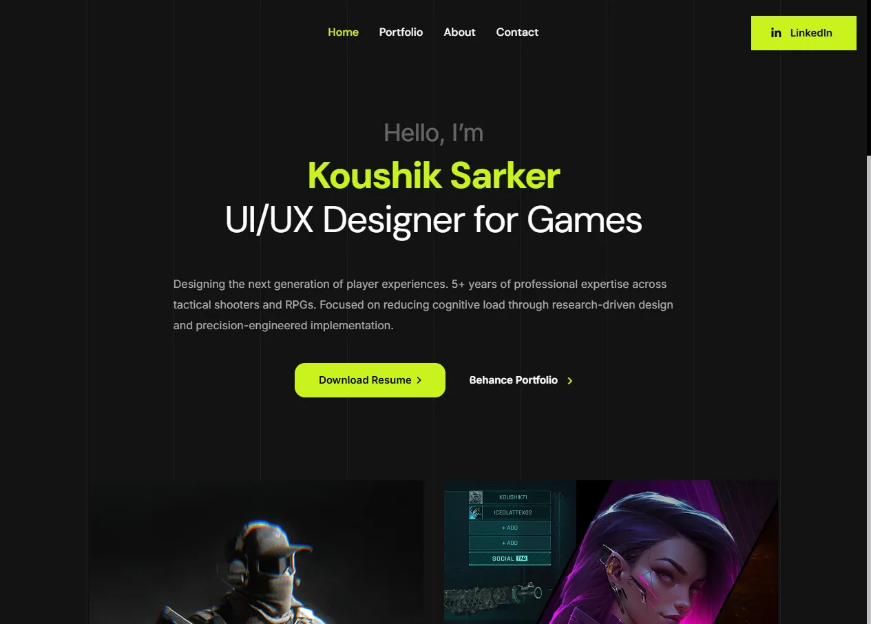 Koushik Folio visual 1