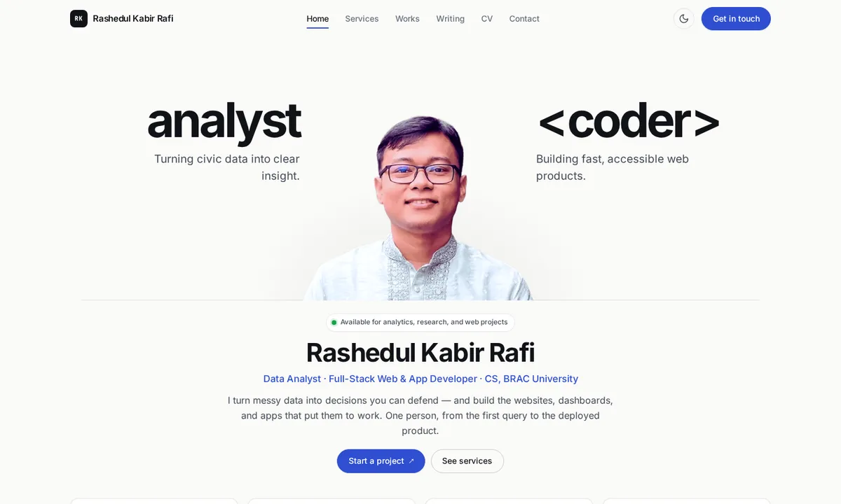 Portfolio & Content Platform visual 1
